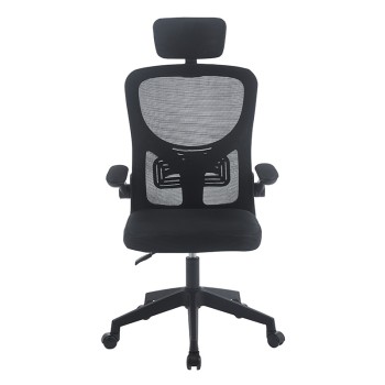 ΠΟΛΥΘΡΟΝΑ ΓΡΑΦΕΙΟΥ ART MAISON BELLAMY ΜΑΥΡO MESH -59X60X46-113/56-126εκ.