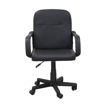 ΠΟΛΥΘΡΟΝΑ ΓΡΑΦΕΙΟΥ ART MAISON BEPO ΜΑΥΡΟ PVC -58Χ56Χ37-83/47-93εκ.