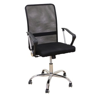 ΠΟΛΥΘΡΟΝΑ ΓΡΑΦΕΙΟΥ ART MAISON BELLET ΜΑΥΡΟ MESH -59Χ60Χ46-100/56-110εκ.