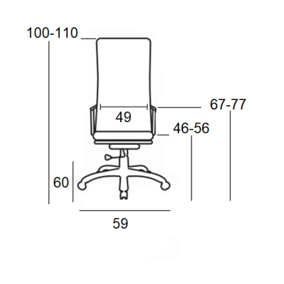 ΠΟΛΥΘΡΟΝΑ ΓΡΑΦΕΙΟΥ ART MAISON BELLET ΜΑΥΡΟ MESH -59Χ60Χ46-100/56-110εκ.