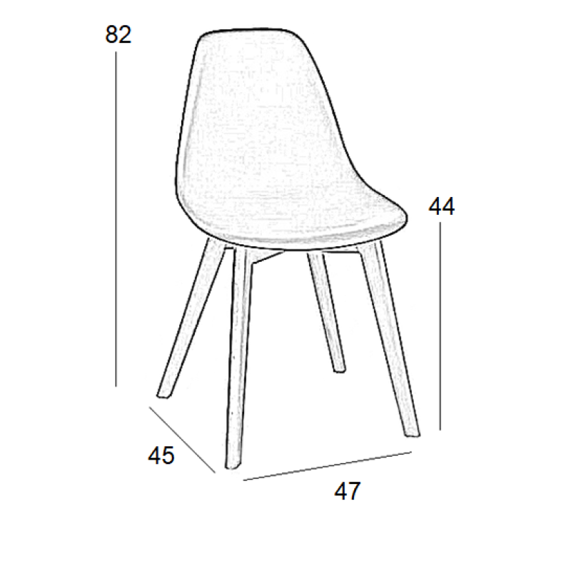 ΚΑΡΕΚΛΑ ART MAISON CHIMCHAR  PATCHWORK -47X45X44-82εκ.