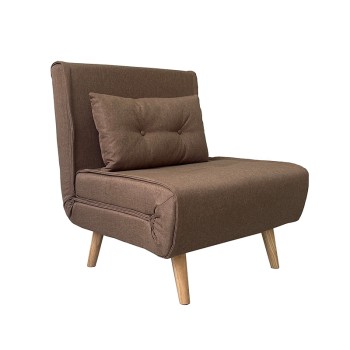 ΠΟΛΥΘΡΟΝΑ/ΚΡΕΒΑΤΙ ART MAISON BASTILLE BROWN ΥΦΑΣΜΑ  75Χ80εκ.-75Χ80Χ84εκ. - ΚΡΕΒ.75Χ190Χ32εκ.