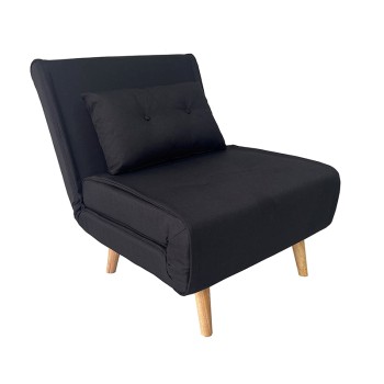 ΠΟΛΥΘΡΟΝΑ/ΚΡΕΒΑΤΙ ART MAISON BASTILLE BLACK ΥΦΑΣΜΑ 75Χ80εκ.-75Χ80Χ84εκ. - ΚΡΕΒ.75Χ190Χ32εκ.