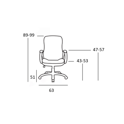 Καρέκλα Γραφείου Art Maison Frederikshavn - Black (61.5Χ56Χ43-88.5/53-98.5εκ.)