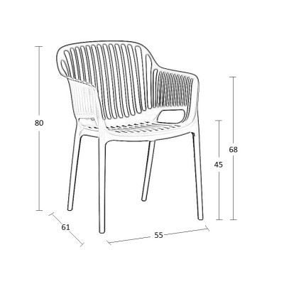 ΠΟΛΥΘΡΟΝΑ ART MAISON BASIL BLACK ΠΟΛ/ΝΙΟΥ 55X61X80εκ.-55X61X45-80εκ.