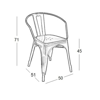 Καρέκλα Art Maison Olstykke - Black (50X53X71cm)