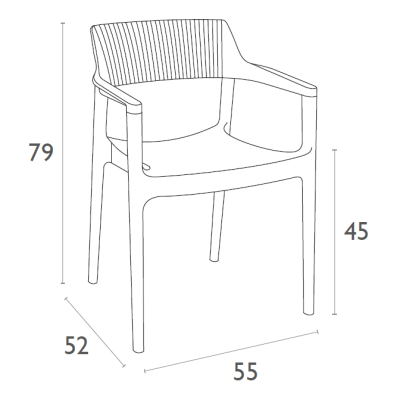 ΠΟΛΥΘΡΟΝΑ ART MAISON KEITH ΠΟΛ/ΝΙΟΥ WHITE/TAUPE 55X52X79εκ.-55X52X45-79εκ.