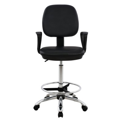 ΚΑΡΕΚΛΑ ΓΡΑΦΕΙΟΥ ART MAISON FLYGON ΥΠΕΡΥΨΩΜΕΝΗ-ΠΕΡΙΜΕΤΡΙΚΟ ΥΠΟΠΟΔΙΟ-ΜΑΥΡΗ 56,5x60x136Yεκ