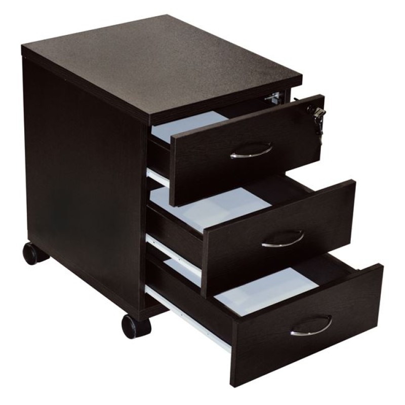 ΣΥΡΤΑΡΙΕΡΑ ΓΡΑΦΕΙΟΥ ΕΠΑΓΓΕΛΜΑΤΙΚΗ ART MAISON BABANUKI WENGE ΜΕ 3ΣΥΡΤΑΡΙΑ 38X48X53cm