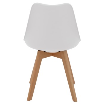 Καρέκλα Art Maison Worland - White Natural (47x56,6x82εκ.)