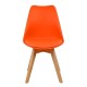 Καρέκλα Συσκευασία 4 Τεμαχίων Art Maison Εκάλη - Orange Natural (47x56,6x82εκ.)
