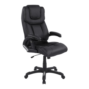 ΚΑΡΕΚΛΑ ΓΡΑΦΕΙΟΥ ART MAISON FLITTLE ΜΕ MASSAGE ΜΑΥΡΗ HOMEMARKT 62x70x127Y εκ.