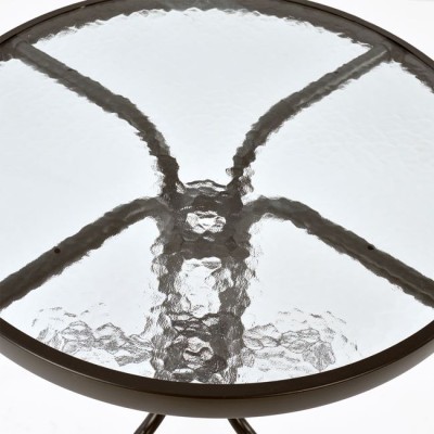 ΤΡΑΠΕΖΙ ART MAISON LETHAL Φ60x70Υεκ. ΚΑΦΕ ΜΕΤΑΛΛΙΚΟ ΜΕ ΓΥΑΛΙΝΗ ΕΠΙΦΑΝΕΙΑ