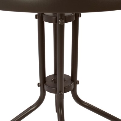 ΤΡΑΠΕΖΙ ART MAISON LETHAL Φ60x70Υεκ. ΚΑΦΕ ΜΕΤΑΛΛΙΚΟ ΜΕ ΓΥΑΛΙΝΗ ΕΠΙΦΑΝΕΙΑ