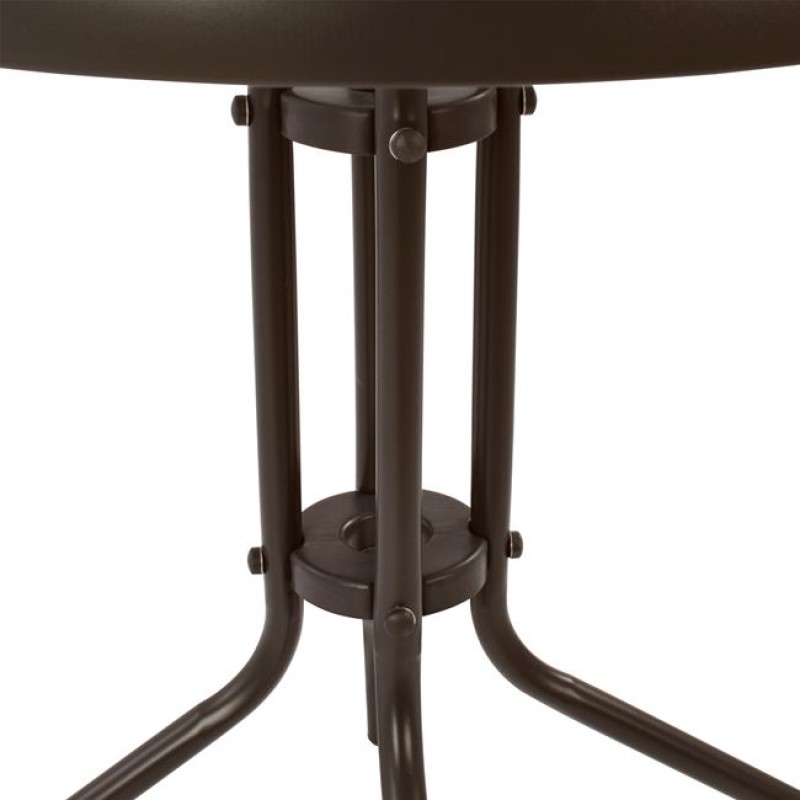 ΤΡΑΠΕΖΙ ART MAISON LETHAL Φ60x70Υεκ. ΚΑΦΕ ΜΕΤΑΛΛΙΚΟ ΜΕ ΓΥΑΛΙΝΗ ΕΠΙΦΑΝΕΙΑ