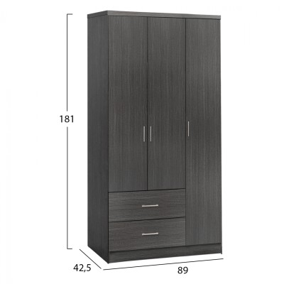 ΝΤΟΥΛΑΠΑ 3ΦΥΛΛΗ ME 2 ΣΥΡΤΑΡΙΑ ART MAISON DORAN ZEBRANO 89Χ42,5Χ181εκ.