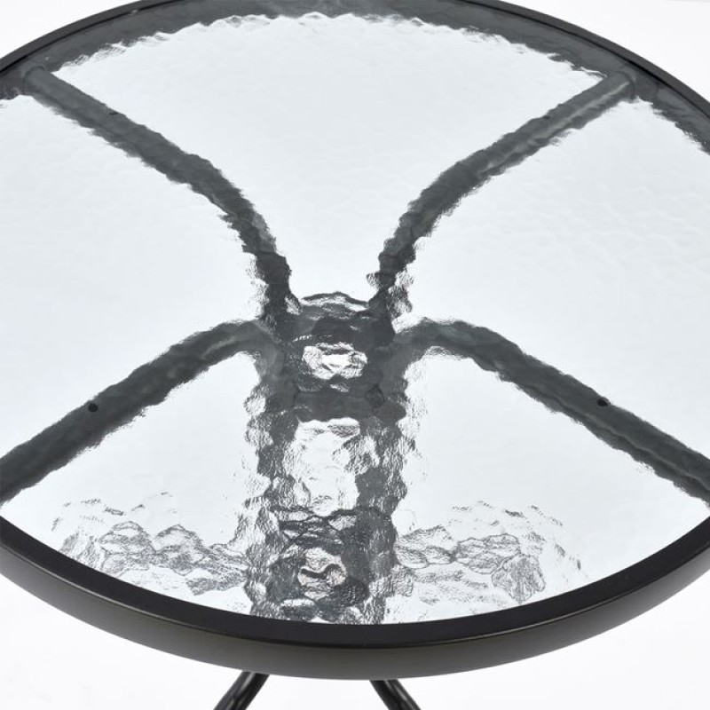 ΣΕΤ ΤΡΑΠΕΖΑΡΙΑΣ ART MAISON LEPER ΜΕΤΑΛΛΙΚΟ 3ΤΜΧ ΜΕ 2 ΚΑΡΕΚΛΕΣ & ΤΡΑΠΕΖΙ Φ60 ΓΚΡΙ