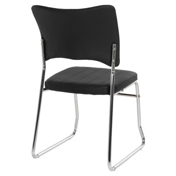 ΚΑΡΕΚΛΑ ΕΠΙΣΚΕΠΤΗ ART MAISON HEBRON - BLACK (47x54x84εκ.)