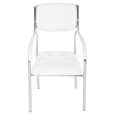 ΚΑΡΕΚΛΑ Επισκέπτη Art Maison Temple - White PU (54x52x87εκ.)