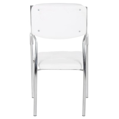 ΚΑΡΕΚΛΑ Επισκέπτη Art Maison Temple - White PU (54x52x87εκ.)