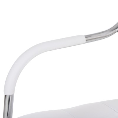 ΚΑΡΕΚΛΑ Επισκέπτη Art Maison Temple - White PU (54x52x87εκ.)