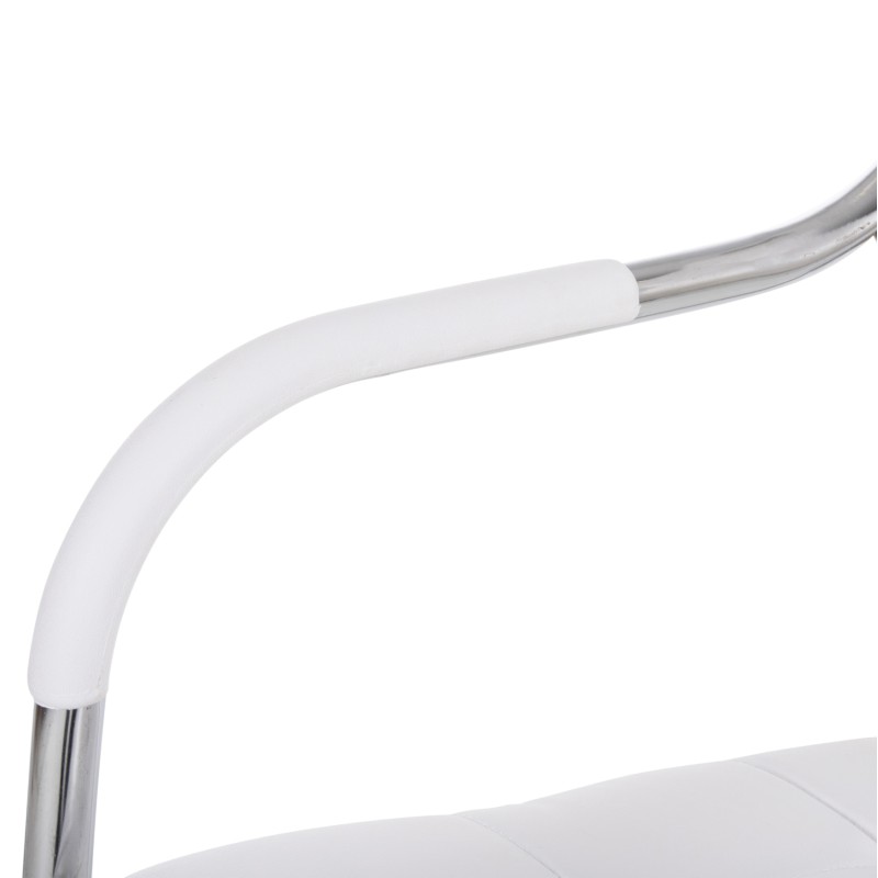 ΚΑΡΕΚΛΑ Επισκέπτη Art Maison Temple - White PU (54x52x87εκ.)