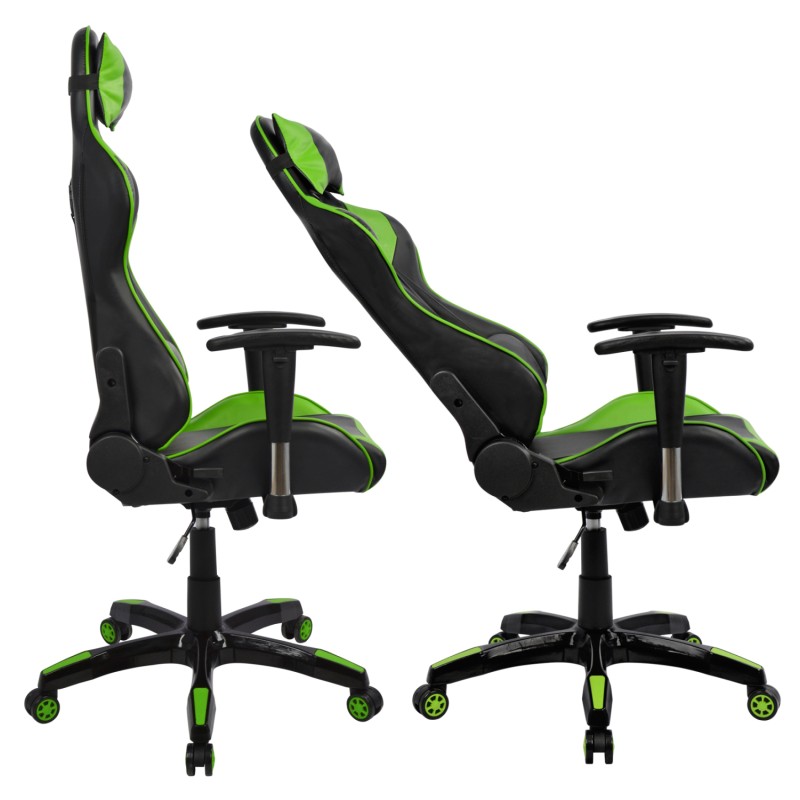 Καρέκλα Gaming Art Maison Baraboo - Black Green PU (67x70x134εκ.) Καρέκλα Gaming Art Maison Baraboo - Black Green PU (67x70x134εκ.)