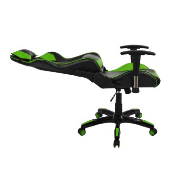 Καρέκλα Gaming Art Maison Baraboo - Black Green PU (67x70x134εκ.) 