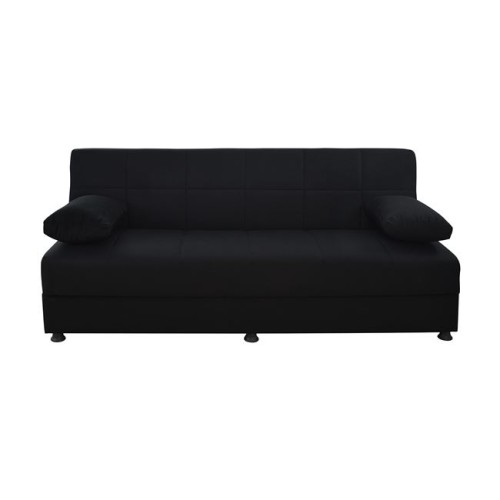 Τριθέσιος Καναπές Κρεβάτι Art Maison Alabama - Black (192x74x82εκ.)