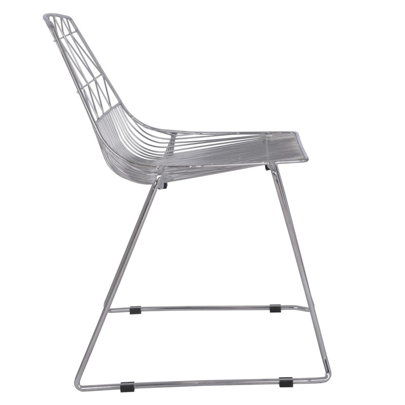 ΚΑΡΕΚΛΑ ART MAISON FULTON - SILVER (54x57x79cm)