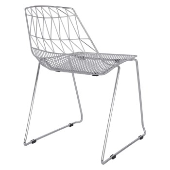 ΚΑΡΕΚΛΑ ART MAISON FULTON - SILVER (54x57x79cm)