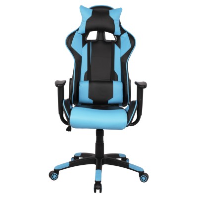 Καρέκλα Gaming Art Maison Baraboo - Black L.Blue PU (66,5x70x122-129cm)