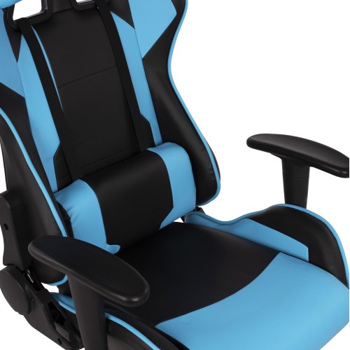 Καρέκλα Gaming Art Maison Baraboo - Black L.Blue PU (66,5x70x122-129cm)