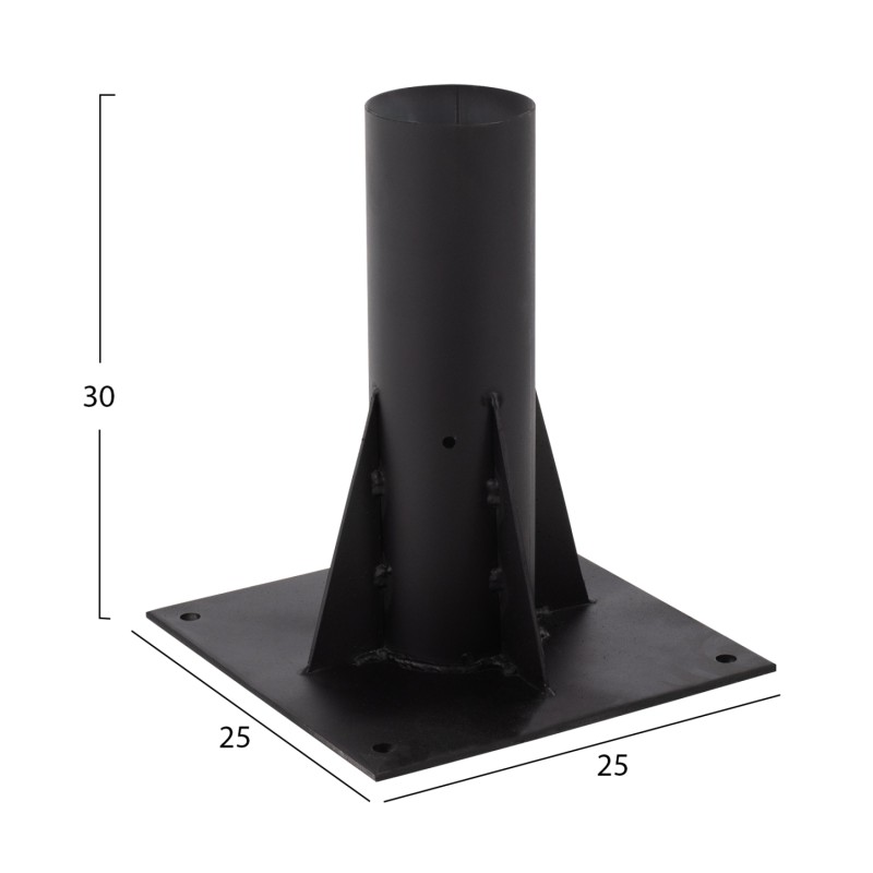 ΜΑΥΡΗ ΒΑΣΗ ΟΜΠΡΕΛΑΣ Art Maison Otis ΨΑΘΙΝΗΣ ΤΕΤΡΑΓΩΝΗ 25x25x30Υ εκ. ΒΑΡΈΩΣ ΤΥΠΟΥ