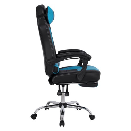 Καρέκλα Gaming Art Maison Baraboo - Black L.Blue (66x67x130cm)