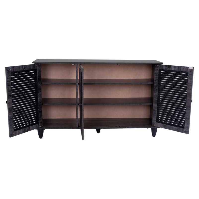 ΠΑΠΟΥΤΣΟΘΗΚΗ-ΝΤΟΥΛΑΠΙ ART MAISON TYMPOLE ΞΥΛ.3ΠΟΡΤΕΣ ΑΝΘΡΑΚΙ 112x30x68,5 cm