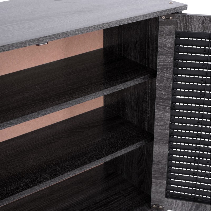 ΠΑΠΟΥΤΣΟΘΗΚΗ-ΝΤΟΥΛΑΠΙ ART MAISON TYMPOLE ΞΥΛ.3ΠΟΡΤΕΣ ΑΝΘΡΑΚΙ 112x30x68,5 cm