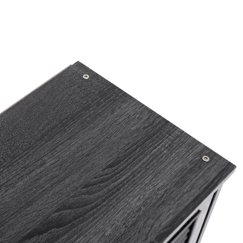 ΠΑΠΟΥΤΣΟΘΗΚΗ-ΝΤΟΥΛΑΠΙ ART MAISON TYMPOLE ΞΥΛ.3ΠΟΡΤΕΣ ΑΝΘΡΑΚΙ 112x30x68,5 cm