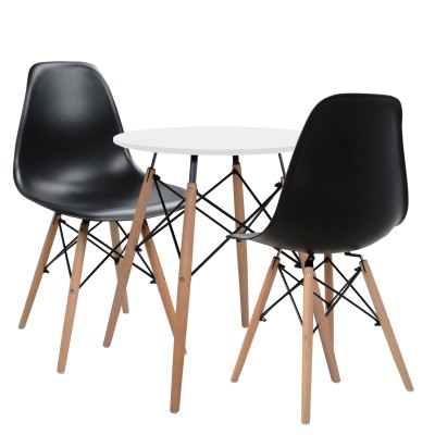 ΣΕΤ 3ΤΜΧ ART MAISON LASKEY ΤΡΑΠΕΖΙ Φ60 & ΚΑΡΕΚΛΕΣ