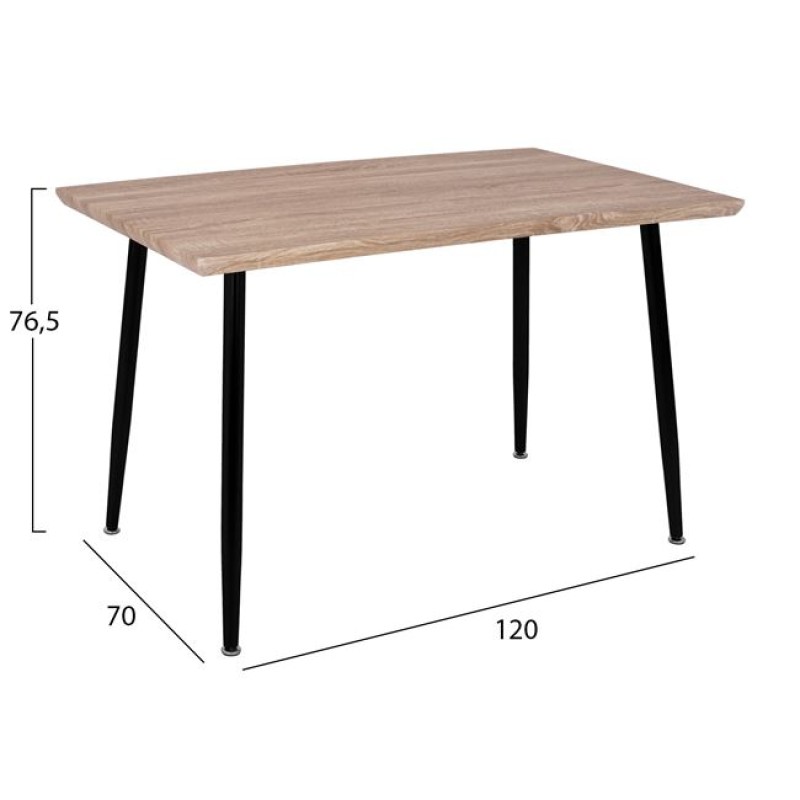 ΤΡΑΠΕΖΙ ΤΡΑΠΕΖΑΡΙΑΣ ART MAISON CULVER - NATURAL BLACK (120X70Χ76,5εκ) ΤΡΑΠΕΖΙ ΤΡΑΠΕΖΑΡΙΑΣ ART MAISON CULVER - NATURAL BLACK (120X70Χ76,5εκ)