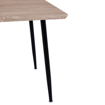 ΤΡΑΠΕΖΙ ΤΡΑΠΕΖΑΡΙΑΣ ART MAISON CULVER - NATURAL BLACK (120X70Χ76,5εκ)