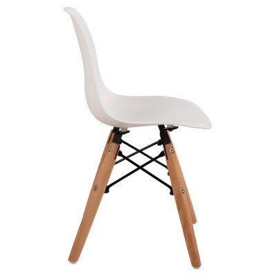 ΚΑΡΕΚΛΑ ART MAISON MINOZEBRA ΞΥΛΙΝΑ ΠΟΔΙΑ Κ ΚΑΘΙΣΜΑ PP ΛΕΥΚΟ 30,5Χ33Χ59 ΕΚ