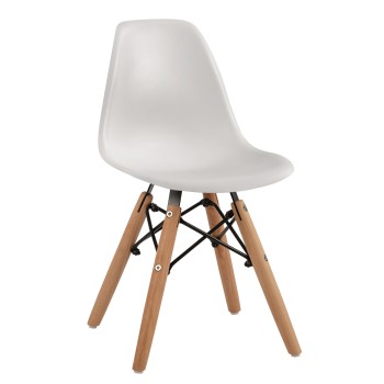 ΚΑΡΕΚΛΑ ART MAISON MINOZEBRA ΞΥΛΙΝΑ ΠΟΔΙΑ Κ ΚΑΘΙΣΜΑ PP ΛΕΥΚΟ 30,5Χ33Χ59 ΕΚ