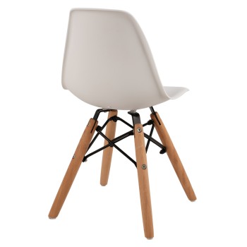 ΚΑΡΕΚΛΑ ART MAISON MINOZEBRA ΞΥΛΙΝΑ ΠΟΔΙΑ Κ ΚΑΘΙΣΜΑ PP ΛΕΥΚΟ 30,5Χ33Χ59 ΕΚ