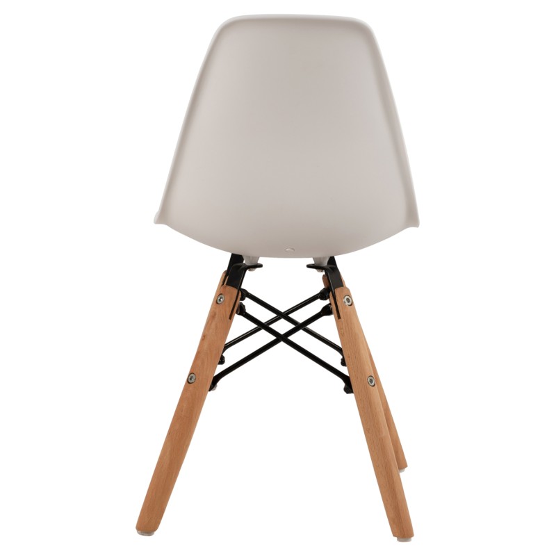 ΚΑΡΕΚΛΑ ART MAISON MINOZEBRA ΞΥΛΙΝΑ ΠΟΔΙΑ Κ ΚΑΘΙΣΜΑ PP ΛΕΥΚΟ 30,5Χ33Χ59 ΕΚ