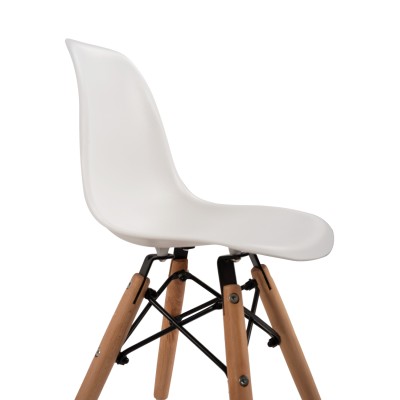 ΚΑΡΕΚΛΑ ART MAISON MINOZEBRA ΞΥΛΙΝΑ ΠΟΔΙΑ Κ ΚΑΘΙΣΜΑ PP ΛΕΥΚΟ 30,5Χ33Χ59 ΕΚ