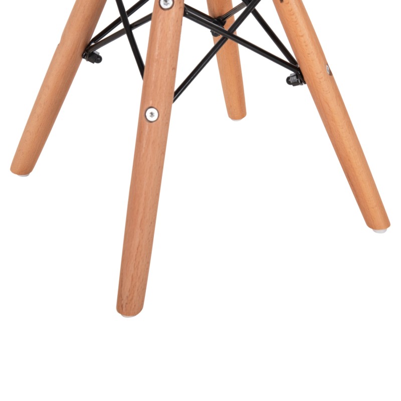 ΚΑΡΕΚΛΑ ART MAISON MINOZEBRA ΞΥΛΙΝΑ ΠΟΔΙΑ Κ ΚΑΘΙΣΜΑ PP ΛΕΥΚΟ 30,5Χ33Χ59 ΕΚ