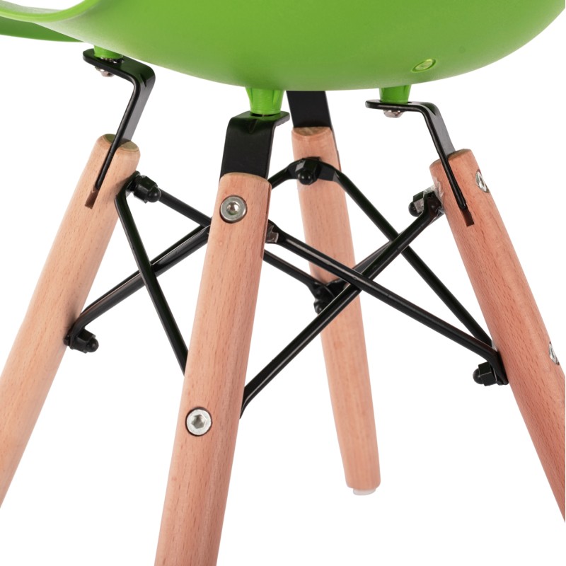 ΚΑΡΕΚΛΑ ART MAISON MINOZEBRA ΜΕ ΞΥΛΙΝΑ ΠΟΔΙΑ &ΠΡΑΣΙΝΟ ΚΑΘΙΣΜΑ 30,5Χ33Χ59 ΕΚ