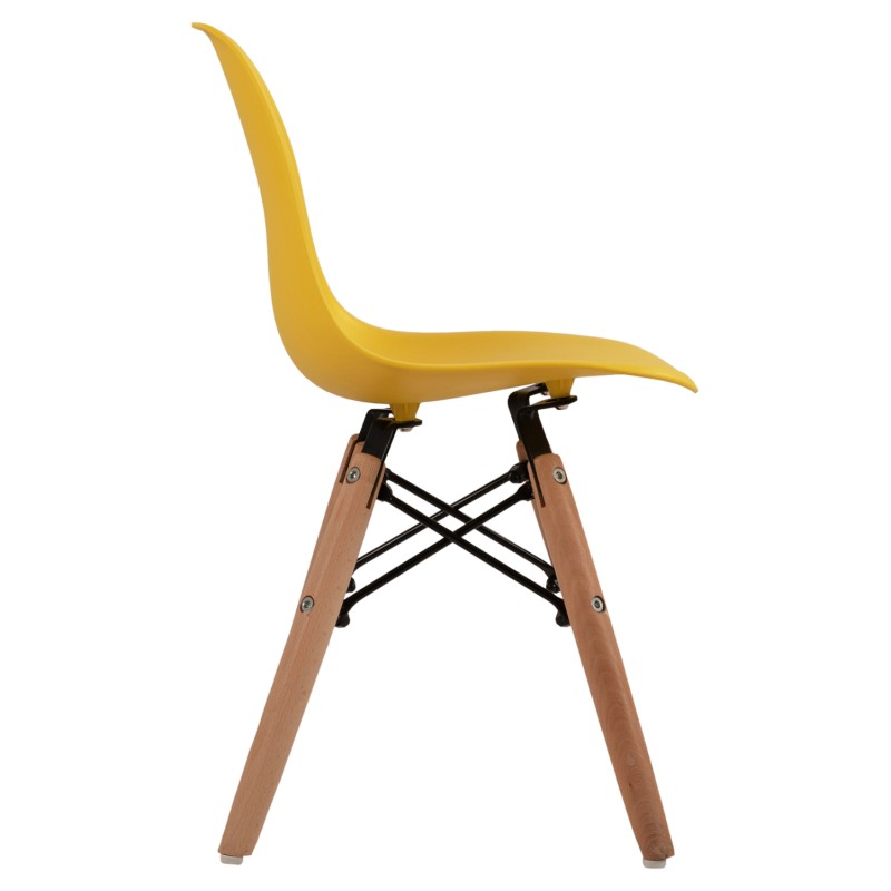 ΚΑΡΕΚΛΑ ART MAISON MINIZEBRA ΞΥΛΙΝΑ ΠΟΔΙΑ &ΚΑΘΙΣΜΑ ΚΙΤΡΙΝΟ PP 30,5Χ33Χ59 ΕΚ