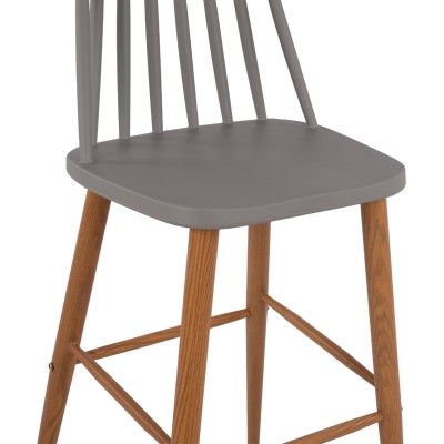 ΣΚΑΜΠΟ ΜΠΑΡ Art Maison Evanston - Gray (43x49x107εκ.)